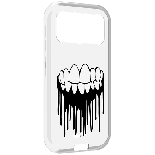 Чехол MyPads зубы для Oukitel F150 H2022 задняя-панель-накладка-бампер