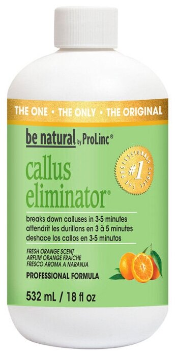 Be natural Средство для удаления натоптышей Callus eliminator orange, 532 мл, 540 г