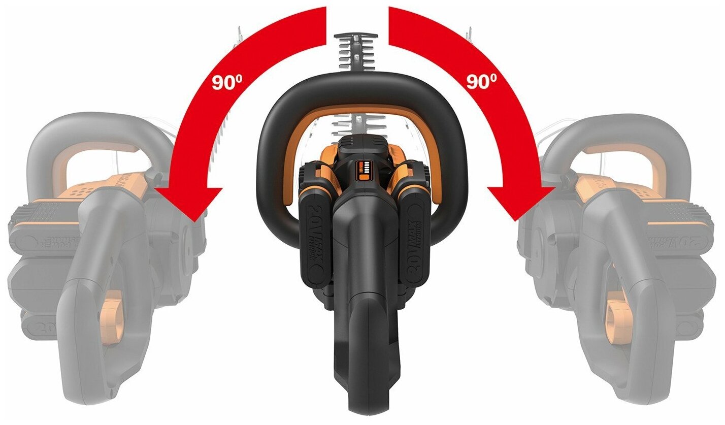 Аккумуляторные кусторезы Worx - фото №8