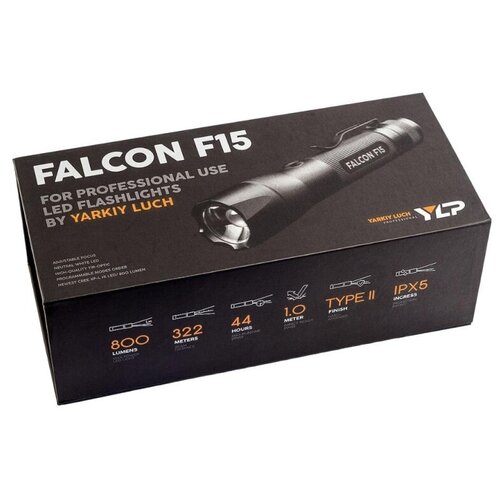 Фонарь яркий ЛУЧ YLP F15 FALCON CREE XP-L HI (без аккум.)