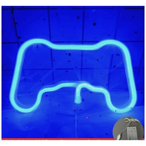 Неоновая вывеска декоративная светильник фотозона Геймпад Джойстик Идея для подарка 187900₽