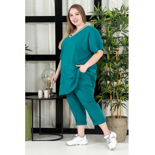 фото Костюм zoya, размер 64, зеленый