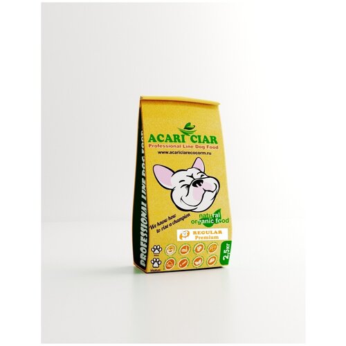 Сухой корм для собак Acari Ciar Regular 2,5 кг (средняя гранула ) Акари Киар