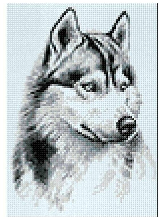 Гранни Набор алмазной вышивки Потомок волков (Ag 179) 19х27 см