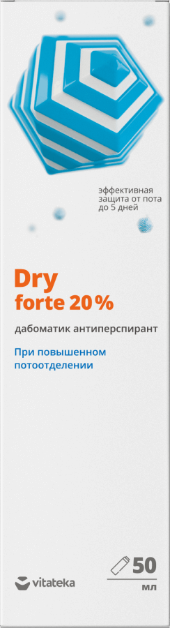 Драй форте Витатека антиперспирант от обильного потоотделения 20% фл 50 мл 1 шт