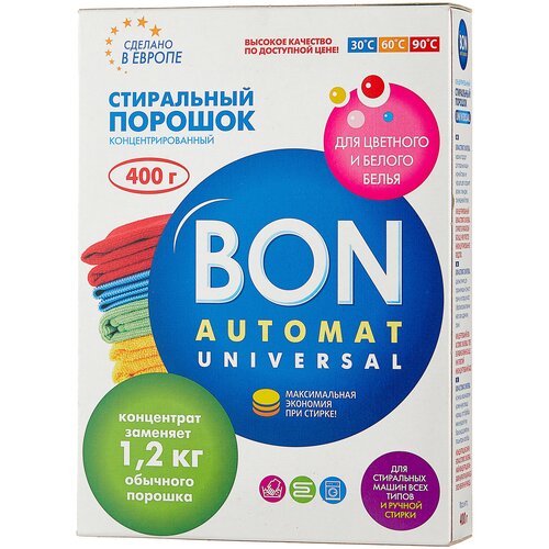 Стиральный порошок BON Universal (автомат), 0.4 кг