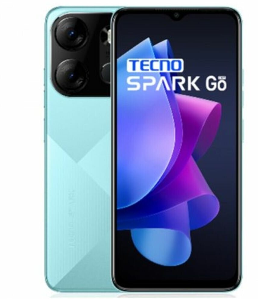 Смартфон TECNO Spark Go 2023 3/64 ГБ, Dual SIM (nano-SIM), Uyuni Blue - фотография № 6