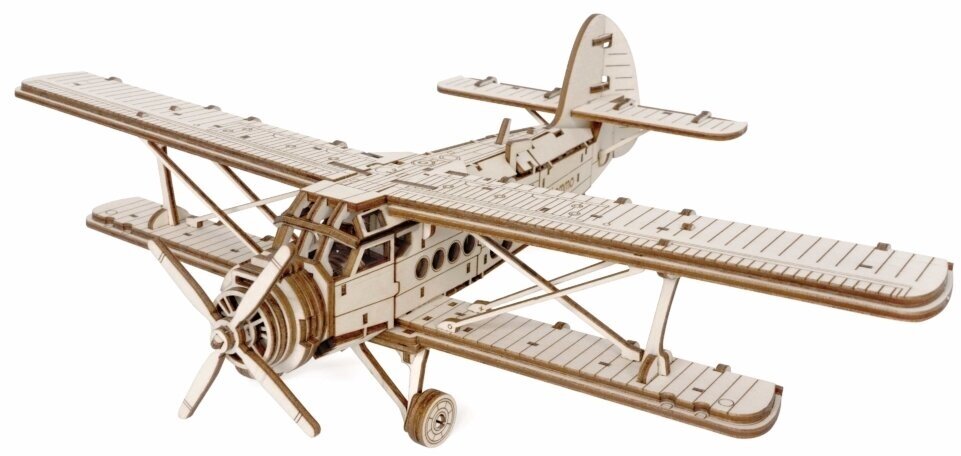 Сборная модель из дерева Lemmo Самолет "Арлан"