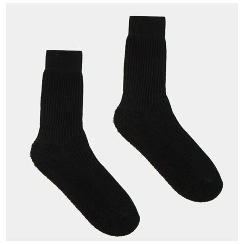 фото Мужские носки караван, 1 пара, махровые, размер 31, черный