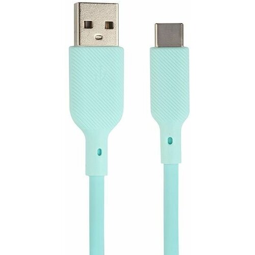 Зарядный кабель USB на Type-C, силиконовый, 1м, 3A, 18W