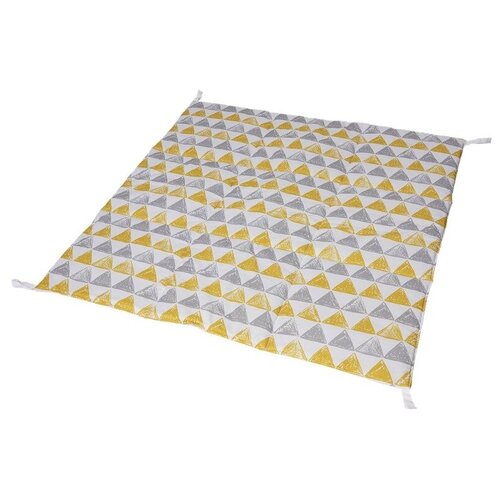 фото Коврик vamvigvam triangles 105х105 (vv020113), желтый/серый/белый