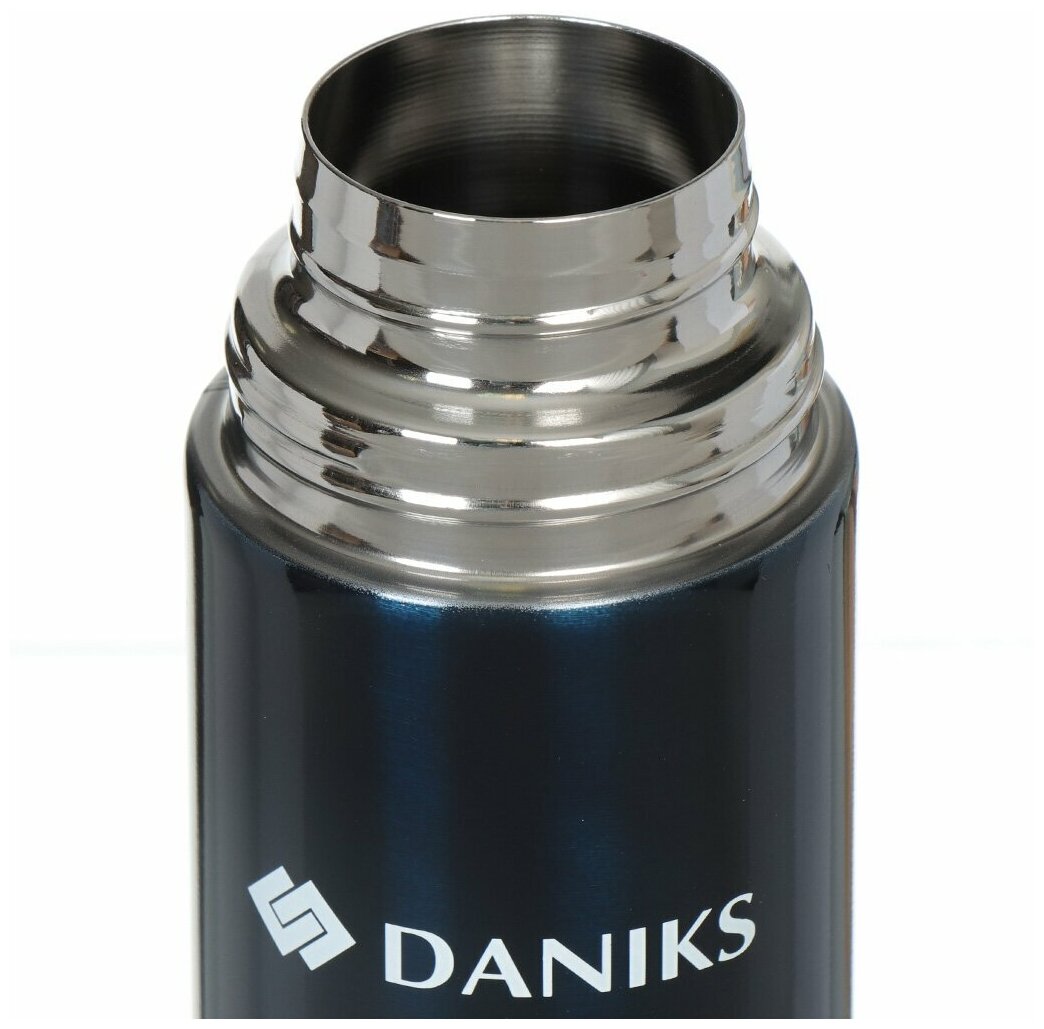 Термос Daniks 0.75 л SL-75ZN-540U синий глянец 327058 - фотография № 3