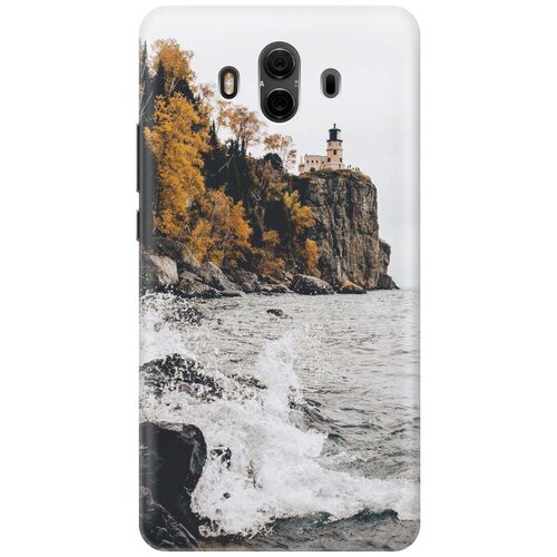 фото Cиликоновый чехол на huawei mate 10 / хуавей мейт 10 с принтом "северный маяк" gosso