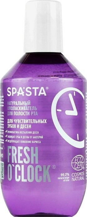 Ополаскиватель для полости рта Spasta Fresh o clock Для чувствительных зубов и десен 400мл