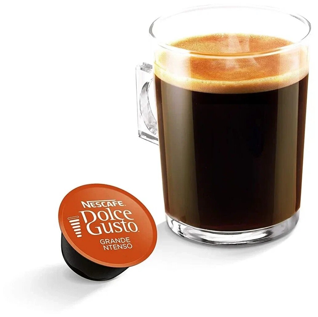 Кофе натуральный жареный молотый Nescafe Dolce Gusto Grande Intenso 16кап,144гр - фотография № 5