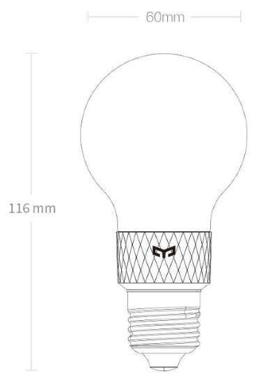 Умная филоментовая Yeelight LED лампочка E27 Yeelight LED Filament Light (WiFi)