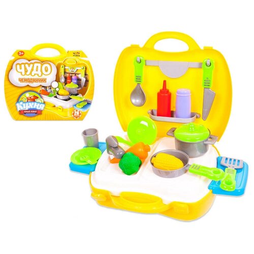 Игровой набор ABtoys Чудо-чемоданчик Кухня 21 предмет PT-00458-no