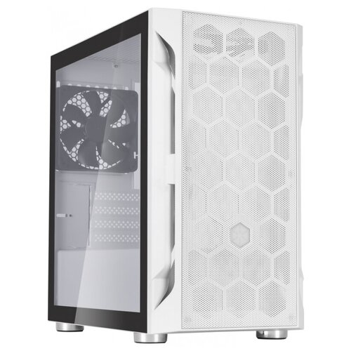 Корпус microATX SilverStone SST-FAH1MW-G Без БП белый корпус silverstone sst fah1mw g