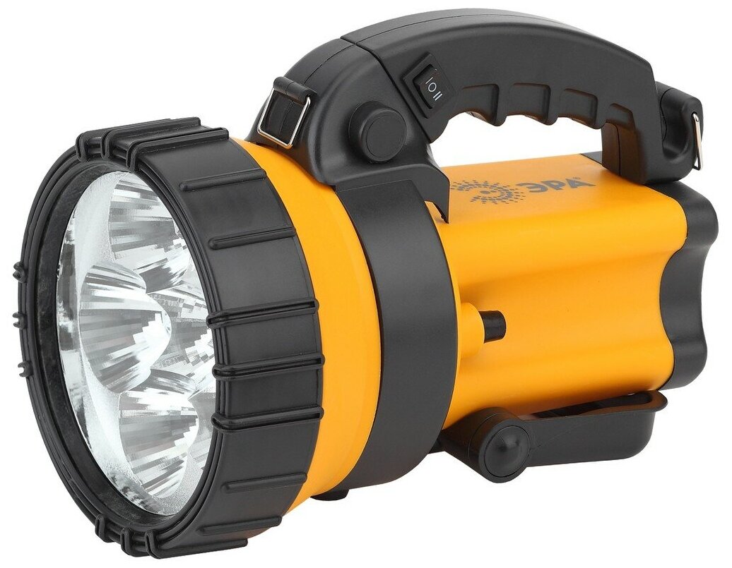 Фонарь-прожектор (LED* 6х1Вт) пластик. черн. аккум.: заряд. от сети/авто-прикур. ЭРА