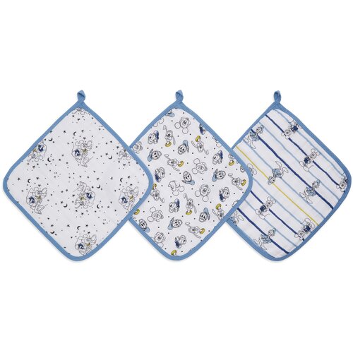 фото Набор из 3-х муслиновых полотенец для лица и рук. aden+anais серия mickey stargazer aden + anais