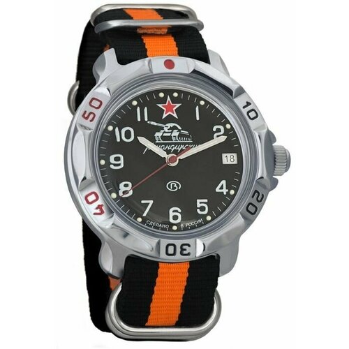 Наручные часы Восток Командирские, оранжевый наручные часы восток командирские механические командирские 811306 black grey серый