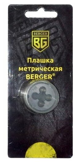 Плашка метрическая BERGER BG1004 М6х1,0 мм - фотография № 2
