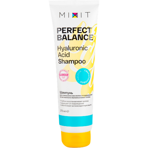 Шампунь для волос Perfect Balance Hyaluronic acid shampoo 275мл шампуни mixit шампунь для совершенства волос и поддержания естественного баланса кожи головы perfect balance hyaluronic acid shampoo