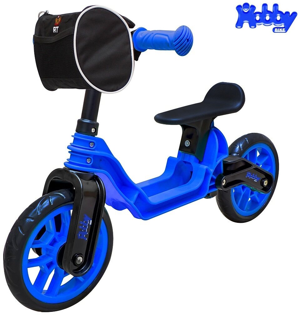 ОР503 Беговел Hobby bike Magestic blue black