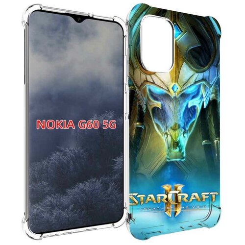 Чехол MyPads StarCraft II Legacy of the Void для Nokia G60 5G задняя-панель-накладка-бампер чехол mypads starcraft ii legacy of the void для zte blade a52 задняя панель накладка бампер