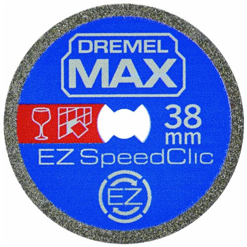dremel max ez545hp алмазный отрезной круг по керамике и стеклу ez speedclic Диск алмазный отрезной EZ SpeedClic (S545DM) 38 мм Dremel МАХ, 2615S545DM