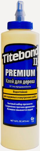 Изображение товара Клей Titebond II Premium столярный, влагостойкий, 473 мл
