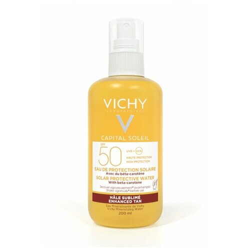 Солнцезащитный двухфазный спрей-активатор загара SPF 50 Vichy, 200 мл