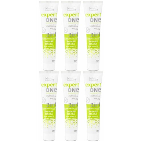 Family Cosmetics Зубная паста Expert One для защиты зубов и дёсен, 170 мл, 6 шт