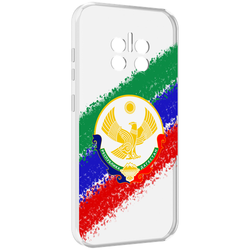 Чехол MyPads герб флаг Дагестана для Doogee V11 задняя-панель-накладка-бампер