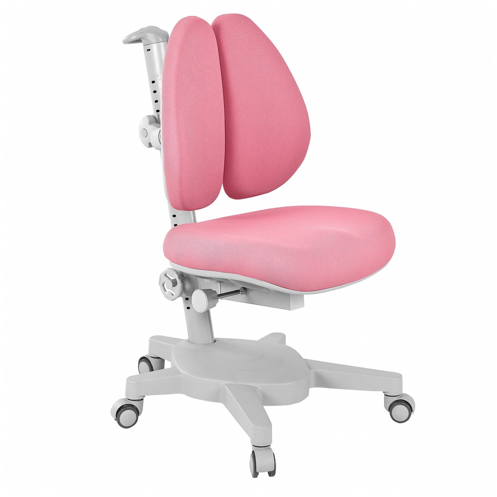 Комплект Anatomica Smart-60 Lux парта + кресло + надстройка + органайзер + ящик белый/розовый с розовым креслом Armata Duos - фотография № 3