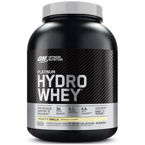 Изолят протеина OPTIMUM NUTRITION Platinum Hydro Whey 1600 г, Ваниль