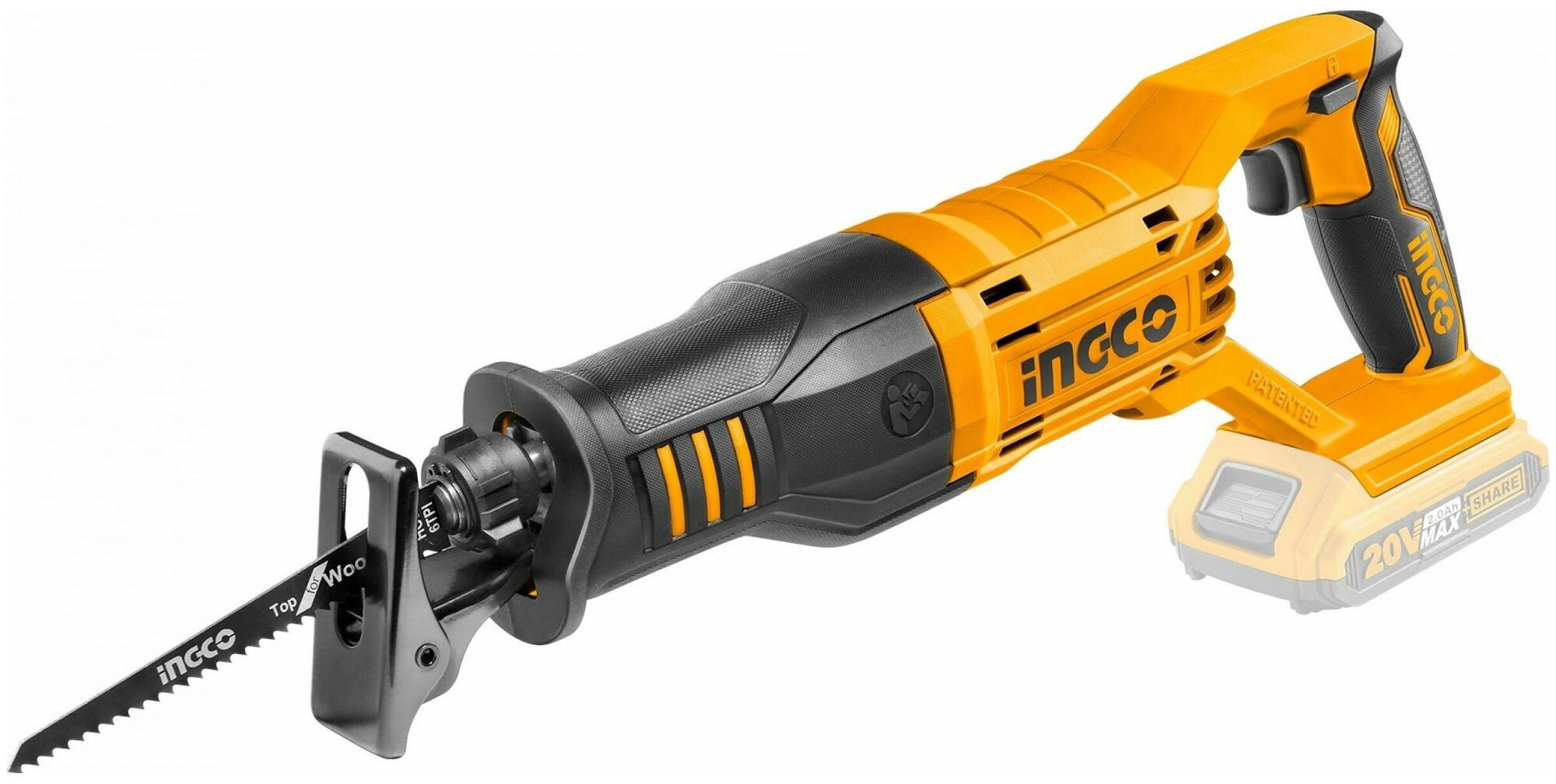 Пила INGCO_Powertools Аккумуляторная сабельная Li-Ion Ingco CRSLI1151