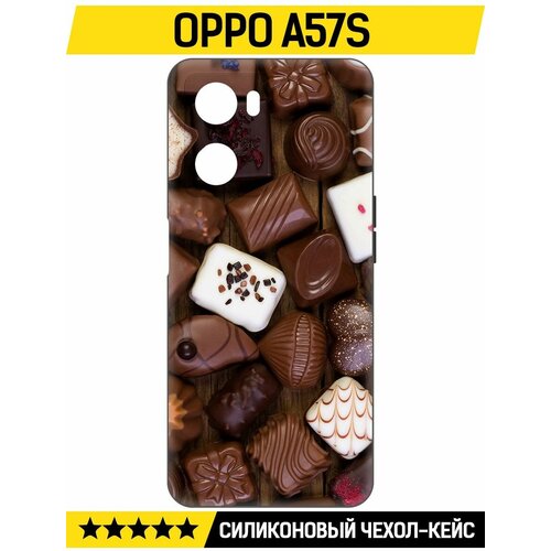 Чехол-накладка Krutoff Soft Case Конфеты для Oppo A57s черный чехол накладка krutoff soft case элегантность для oppo a57s черный
