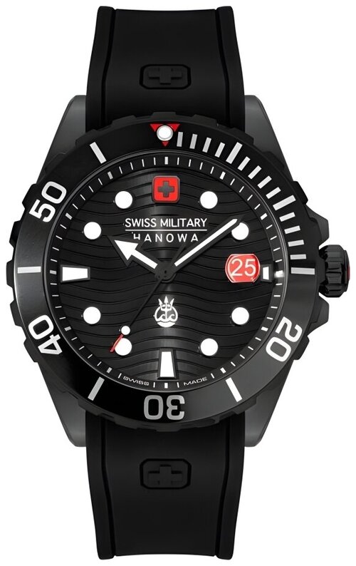 Наручные часы Swiss Military Hanowa Наручные часы Swiss Military Hanowa Aqua Offshore Diver II, черный