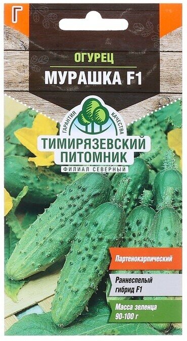 Семена Огурец "Мурашка" F1, раннеспелый, партенокарпический, 10 шт