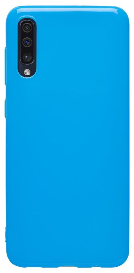 Чехол Deppa Gel Color Case для Samsung Galaxy A50 (2019) синий PET белый 86658