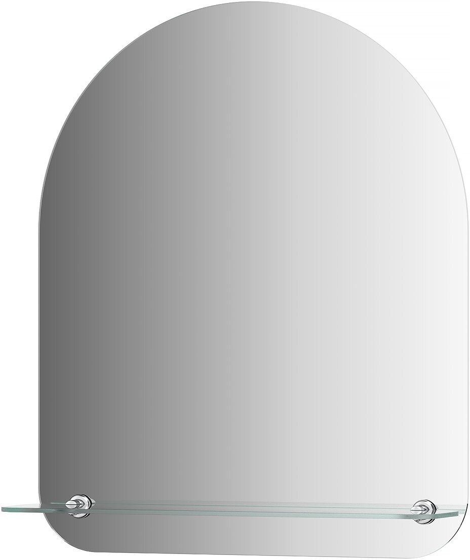 Зеркало настенное с полочкой Арка SHELF EDGE EVOFORM 50х60 см, для гостиной, прихожей, спальни, кабинета и ванной комнаты, SP 9491