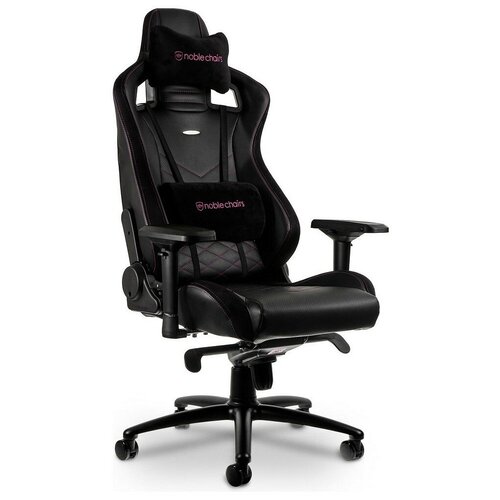 Компьютерное кресло Noblechairs Epic игровое, обивка: искусственная кожа, цвет: black/red