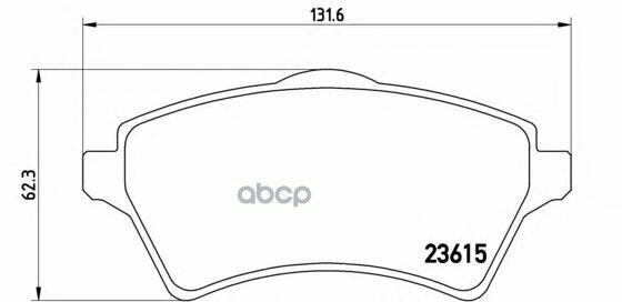 P44011_=822 00=Fdb1473=224023 ! Колодки Дисковые П Land Rover Freelander 1.8I/2.5I/2.0Td4 00> Brembo арт. P44011