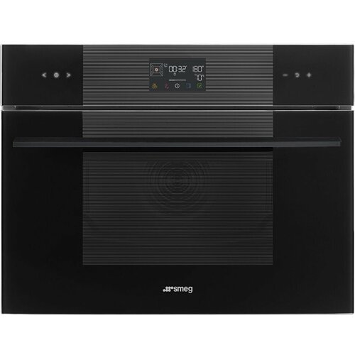 Встраиваемый электрический духовой шкаф Smeg SO4102S3B3 компактный многофункциональный духовой шкаф smeg so4102m1b3 комбинированный с микроволновой печью 12 функций стекло deep black чёрное