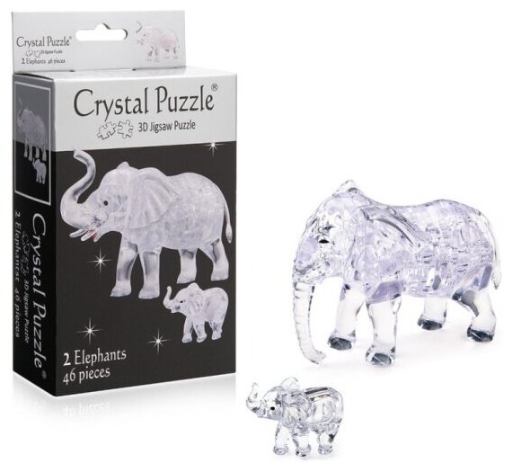 Пазл 3D Crystal Puzzle Два слона