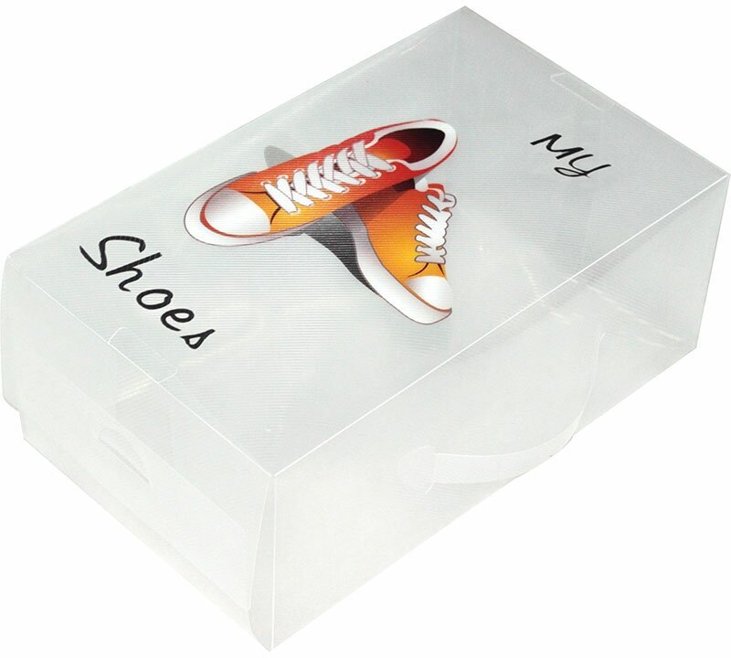 Коробка для обуви с принтом SB6, пластик, 33*20*13см