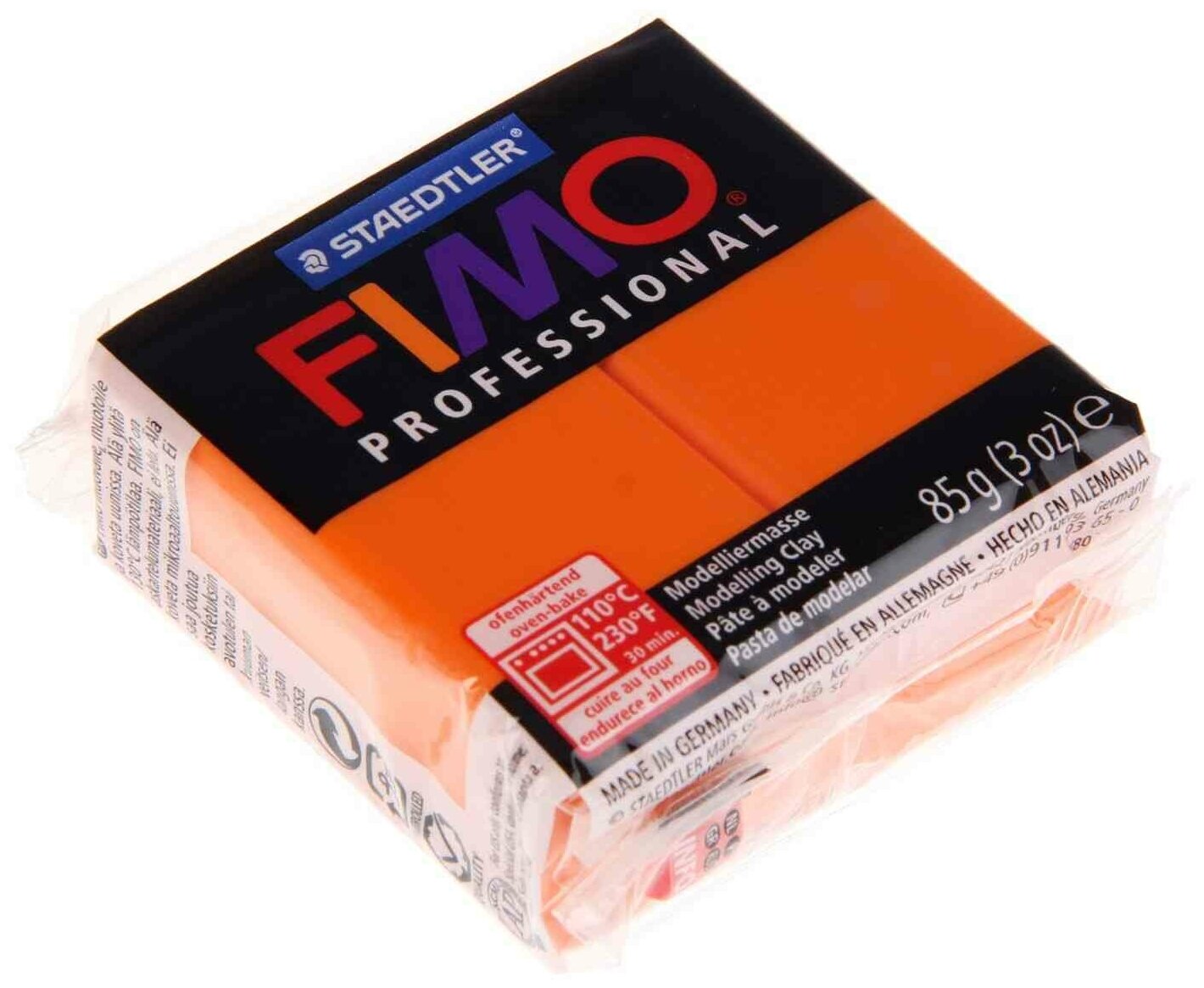 Полимерная глина FIMO Professional 4 (оранжевый) 85г