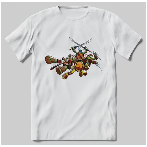 фото Футболка с принтом черепашки ниндзя (teenage mutant ninja turtles tmnt) 13 размер - xs brut-shop