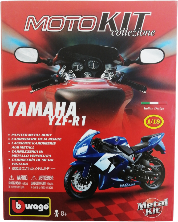 Yamaha YZF-R1 сборная модель мотоцикла 1:18